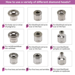 Yofuly detachable diamond wand close-up for customizable skin treatment.