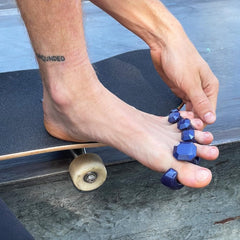 Yoga Toes Gems for Men closeup of soft BPA-free gel for gentle daily wear