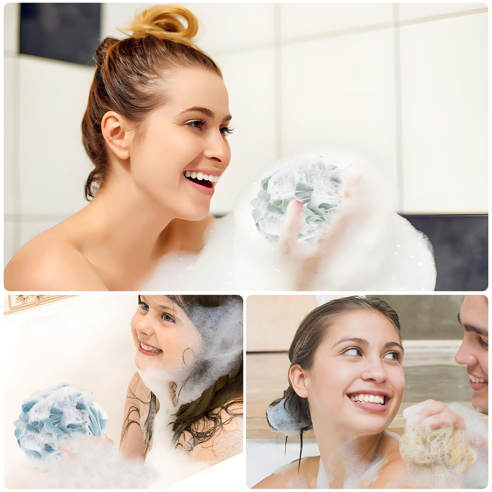 YOGET soft-silky loofah for gentle exfoliation and skin comfort.