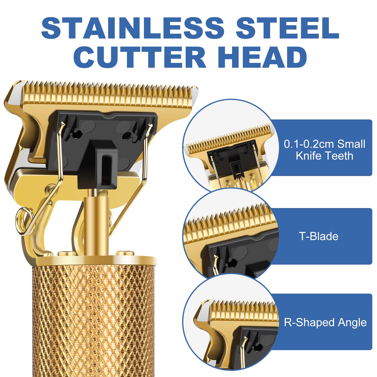 YOGINGO adjustable guide combs provide versatile length control from 1.5 to 4 mm.