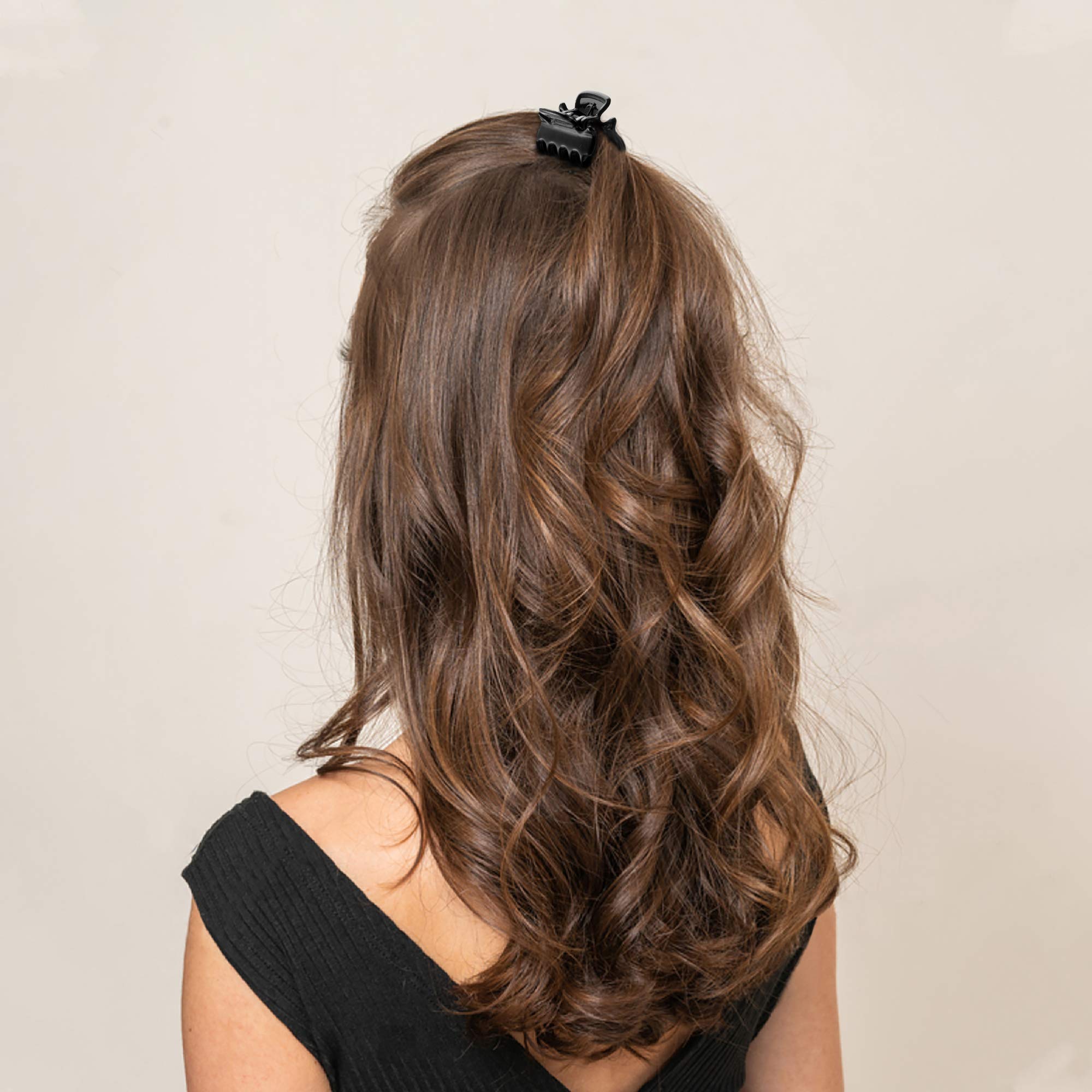 YOHAMA black and brown hair clip set matches outfits with ease