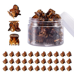 YOHAMA brown mini hair claw clip pack for versatile all-day styling.