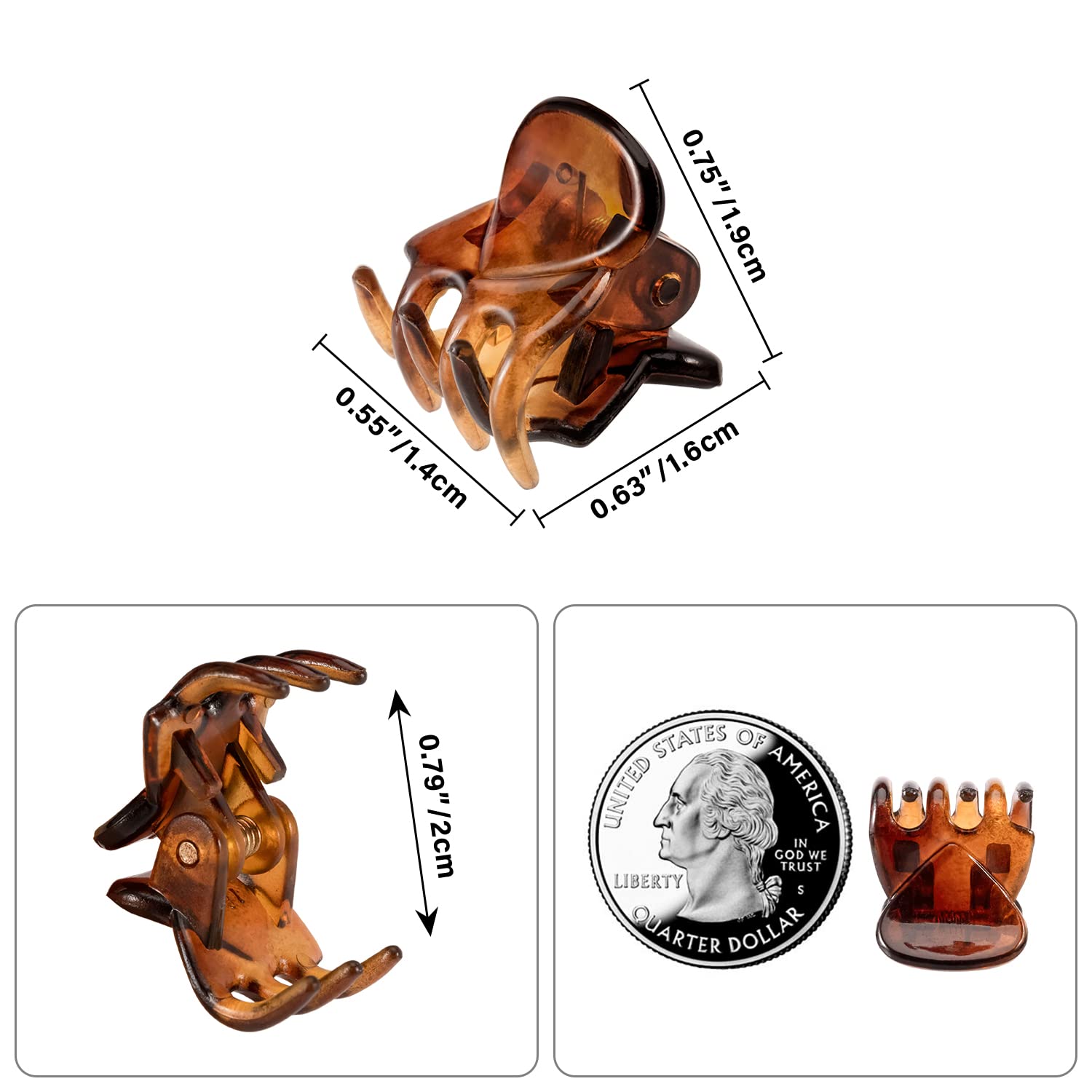 YOHAMA hair clips in thick packaging protect teeth during shipping