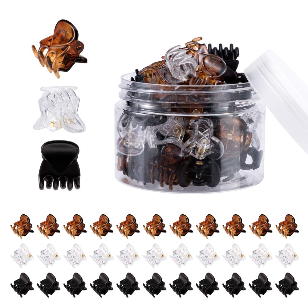 YOHAMA mini hair claw clips in 3 colors hold hair securely all day