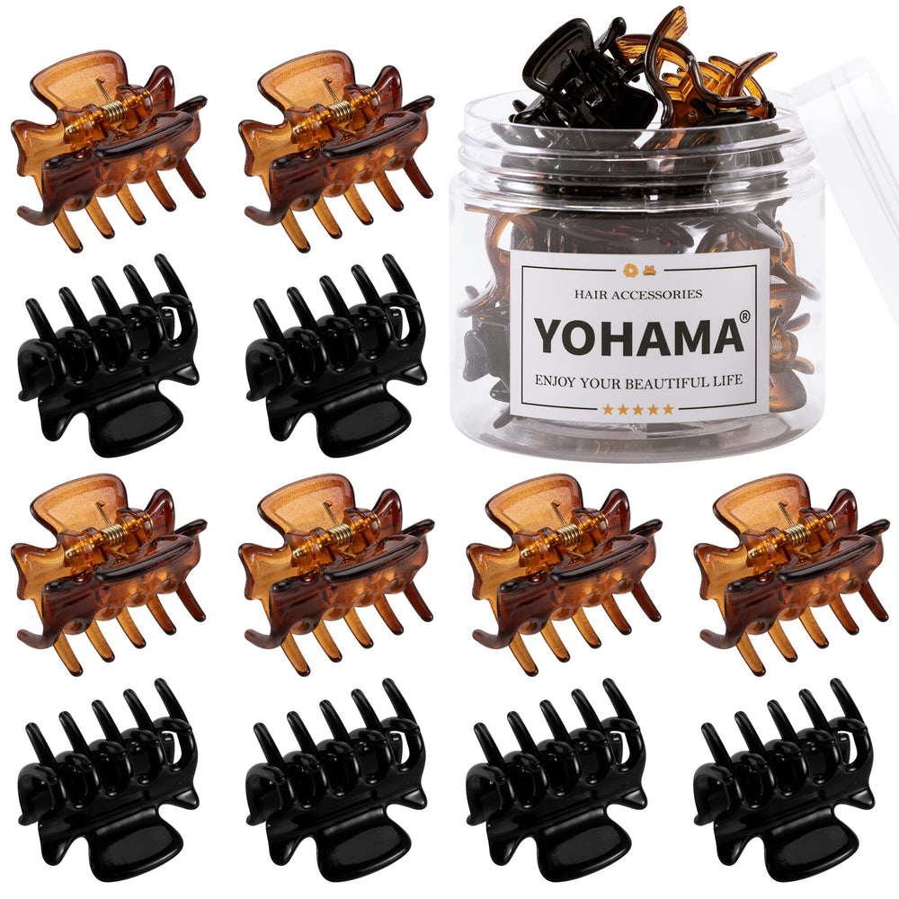 YOHAMA small 1.1 inch hair clip pack secures fine hair for daily wear