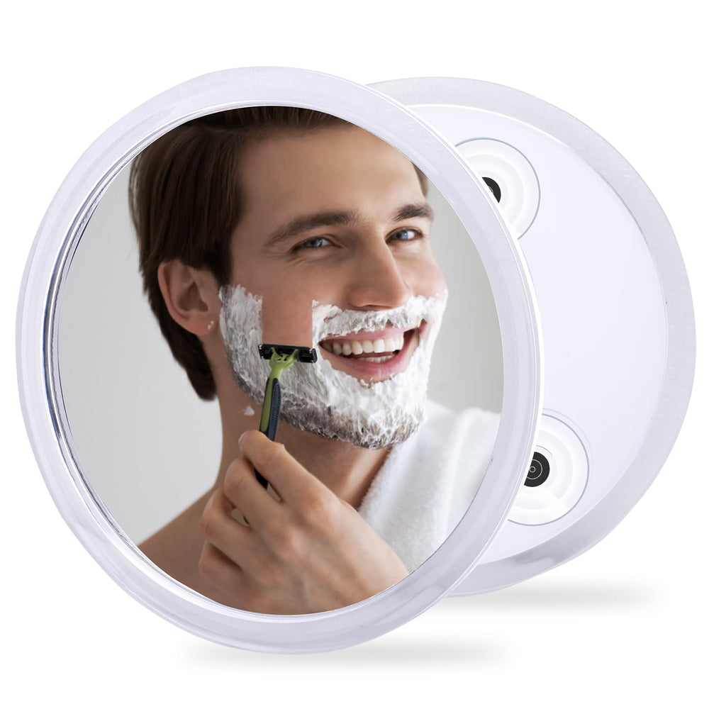 YoHumk fogless shower mirror for shaving offers clear view in steamy bathrooms.