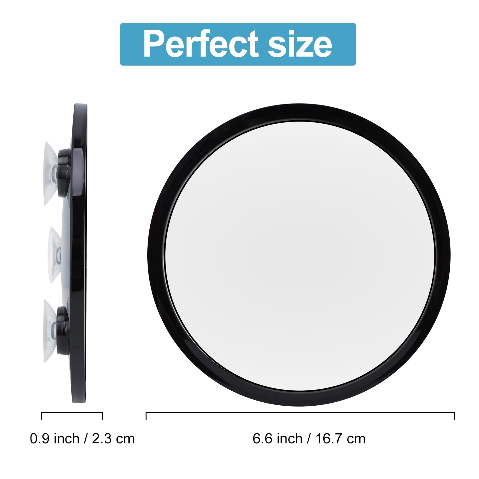 YoHumk glassless safety kids mirror reduces risk of shattering in the shower.