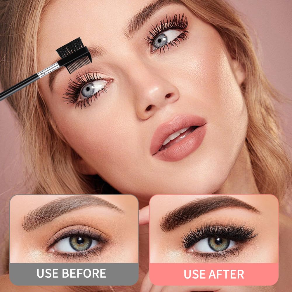 Yoizyfree compact 6.3-inch spoolie fits in a makeup bag for quick touch-ups.