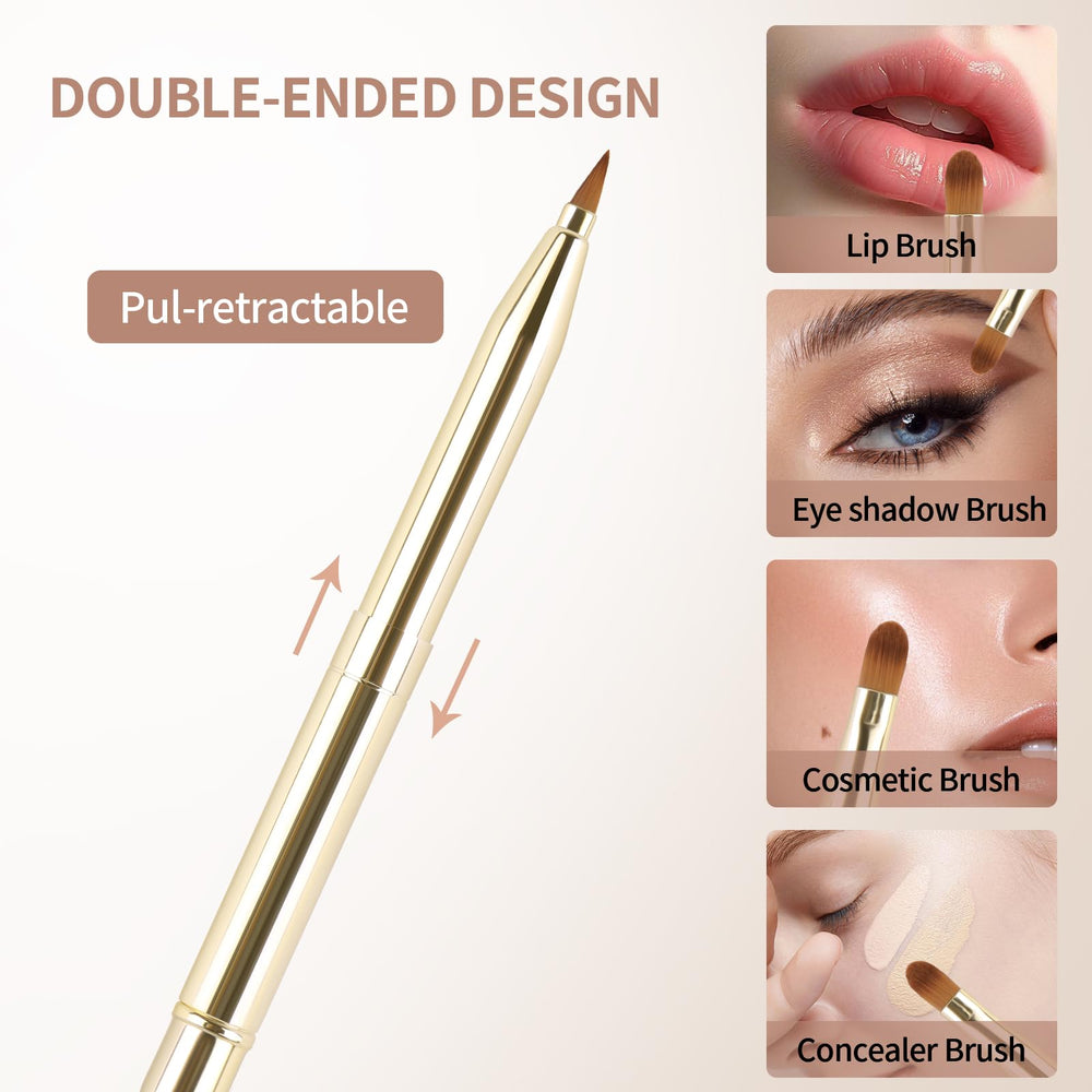 Yoizyfree retractable lip brush keeps makeup tidy in a purse.