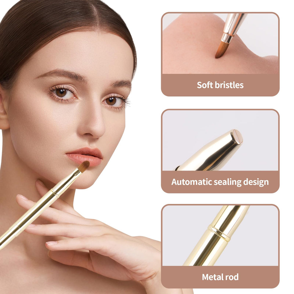 Yoizyfree soft-fiber brush delivers smooth lipstick application.
