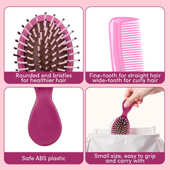 YOJOR breathable paddle holes improve air circulation while detangling hair.