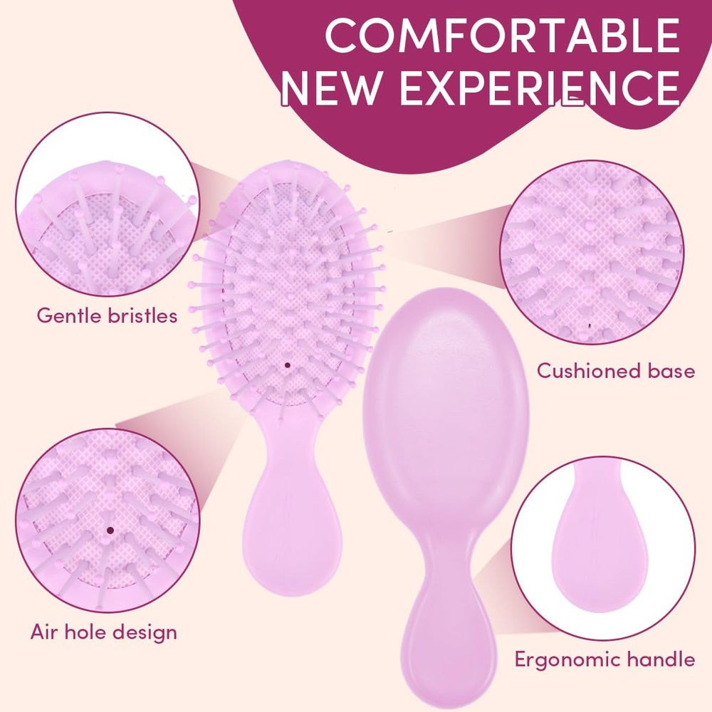 YOJOR brush features a non-slip ergonomic handle for comfortable, secure grooming sessions.