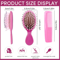 YOJOR wet hair brush with soft air cushion teeth glides through tangles easily.