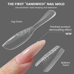 YOKE FELLOW 15 sizes plastic forms ensure precise nail shapes.