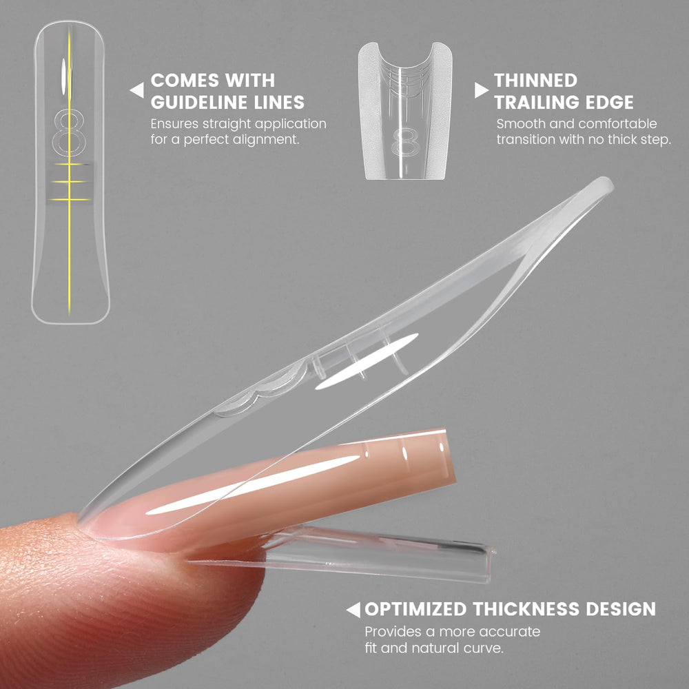 YOKE FELLOW sandwich nails optimized for quick application in salons.