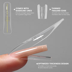 YOKE FELLOW sandwich nails optimized for quick application in salons.