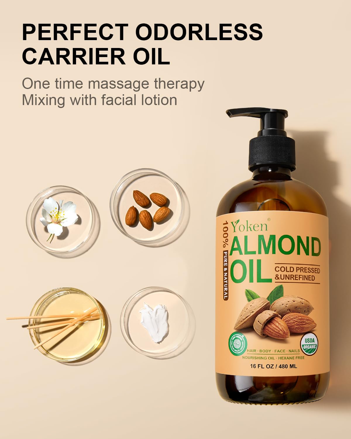 Nutrición suave para cabello sin dejar grasa con Yoken