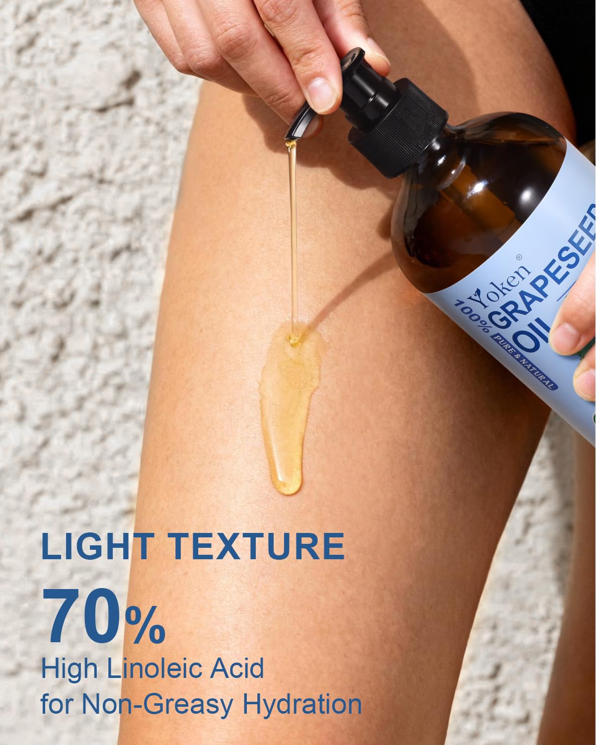 Yoken Aceite de Uva como base para mezclar con aceites esenciales.