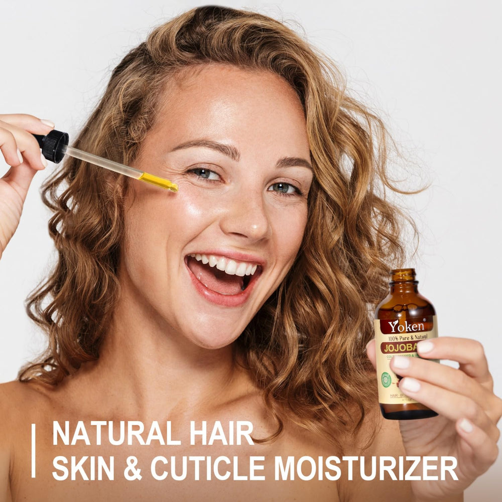 Yoken aceite de jojoba multiuso, textura ligera, absorbe rápidamente