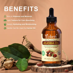 Yoken aceite de jojoba para piel, apto para piel sensible