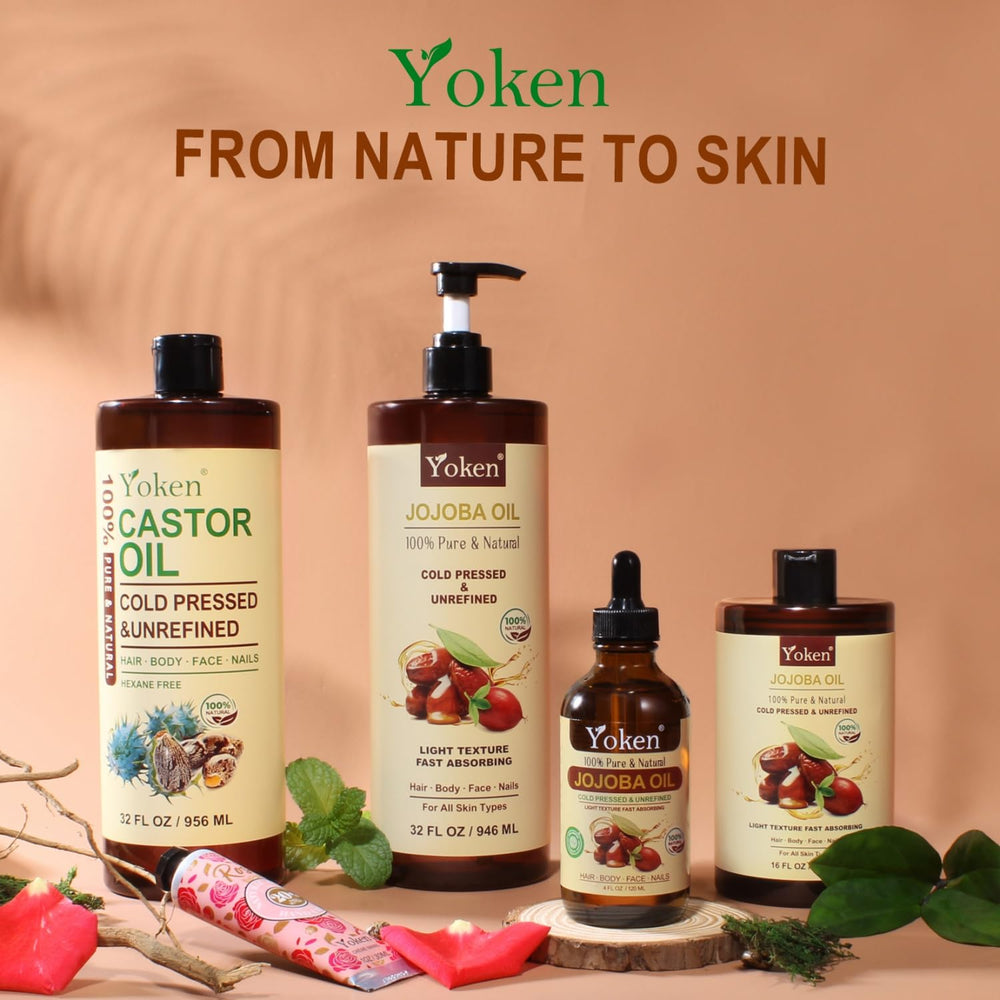 Yoken aceite de jojoba para uñas, humectante para cutículas