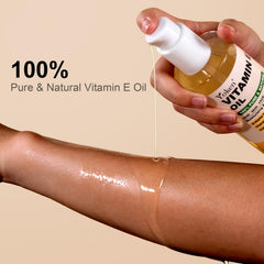 Yoken Aceite Vitamina E, dispensador para aplicación fácil en rostro y piel.