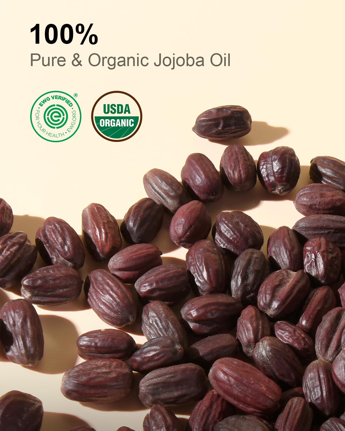 Yoken jojoba oil in amber glass bottle protecting purity and freshness.