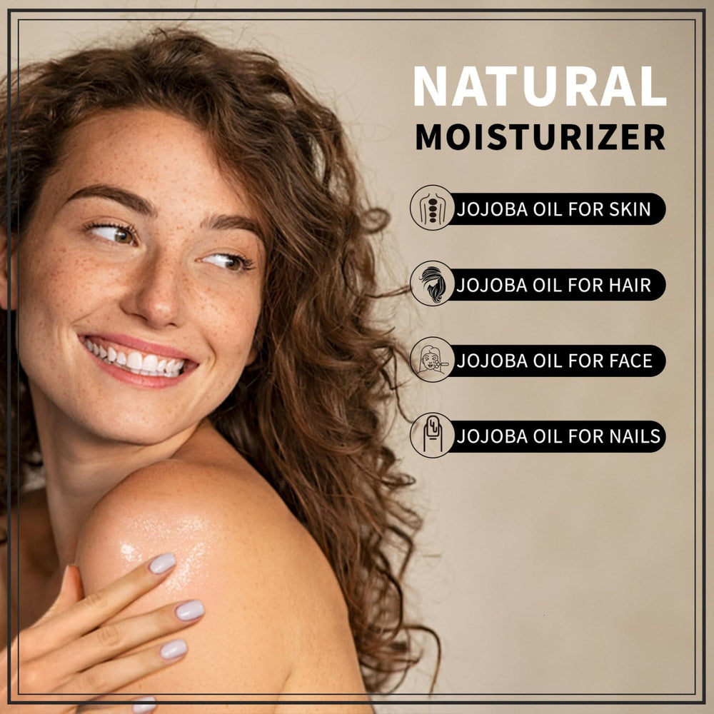 Hair treatment: Yoken jojoba oil adds shine and softness.