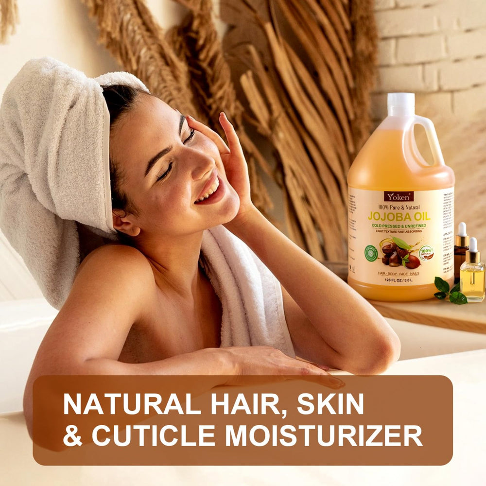 Yoken Jojoba Oil as massage oil for relaxing care.