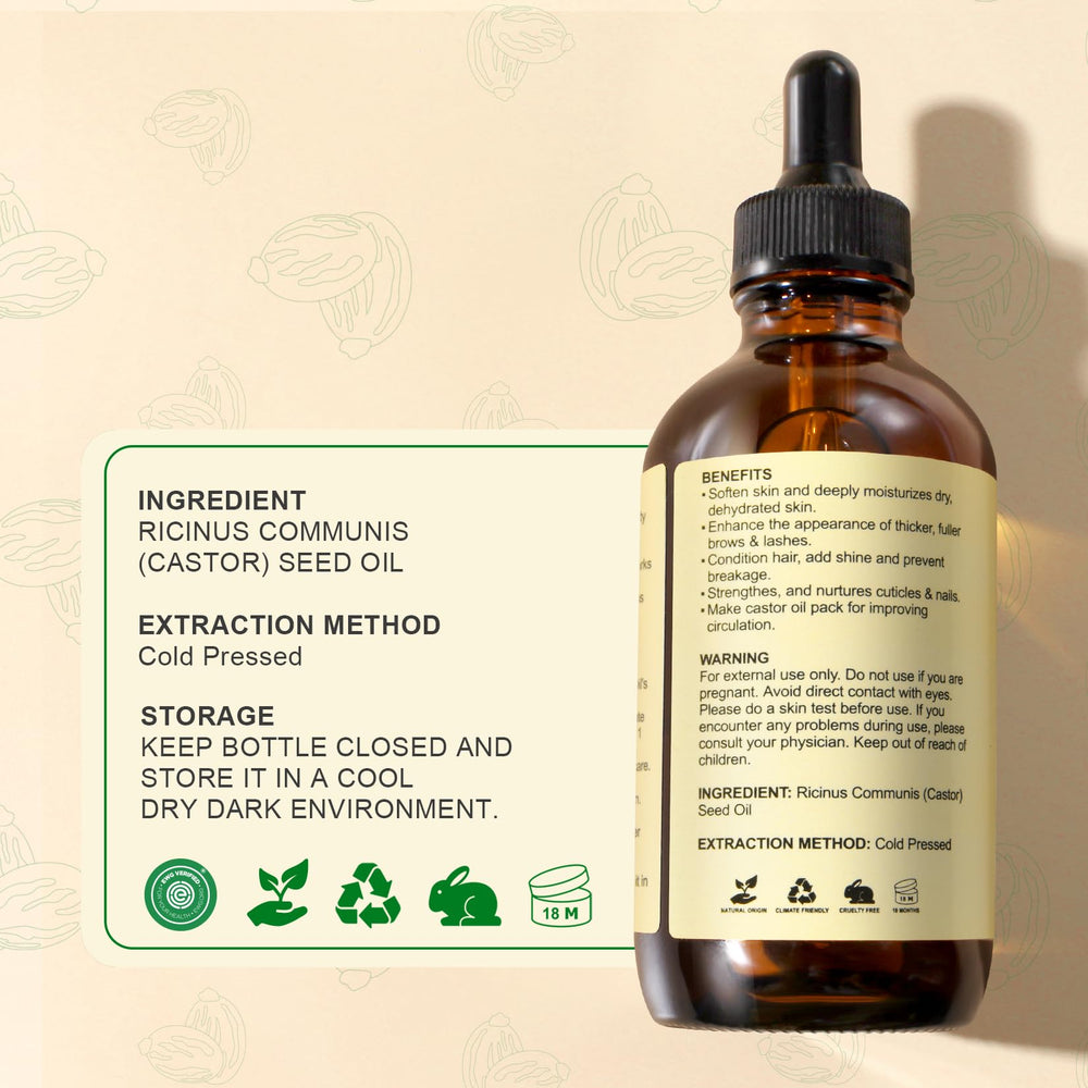 Mascarilla capilar con aceite de ricino para cabello suave.