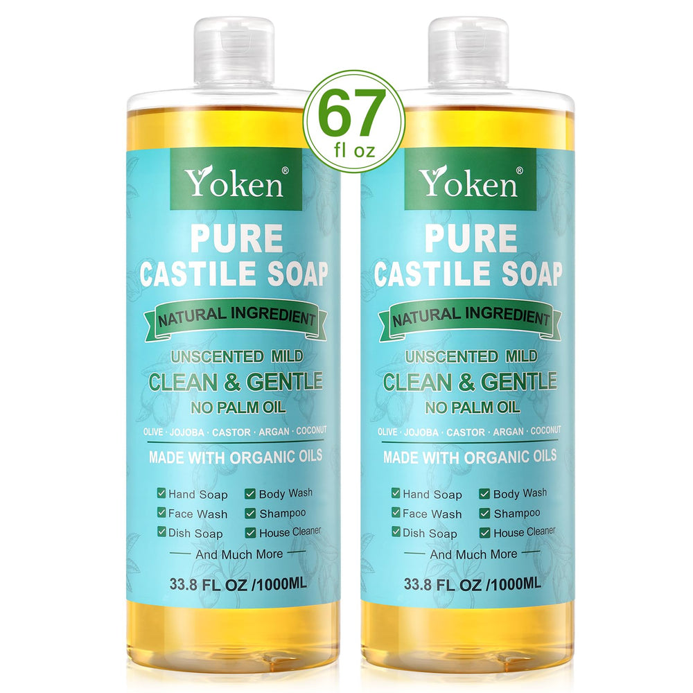 Yoken soap dissolving in water for dilution and gentle cleansing.