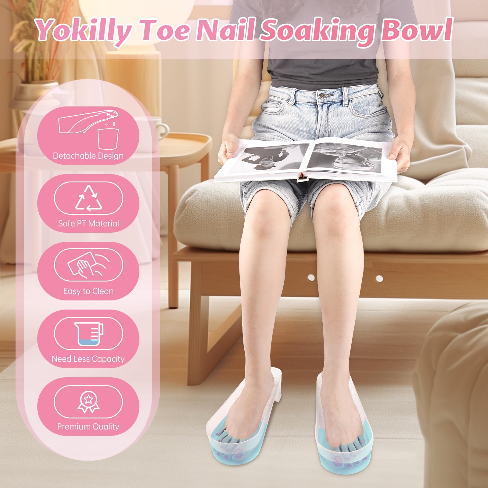 Yokilly detachable design enables easy cleaning and compact storage after use.