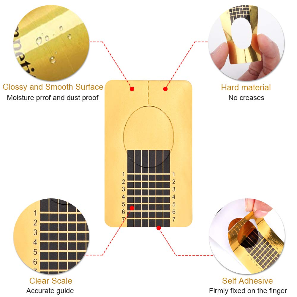 Yokilly nail forms anti-moisture and dust-proof barrier keeps extensions clean