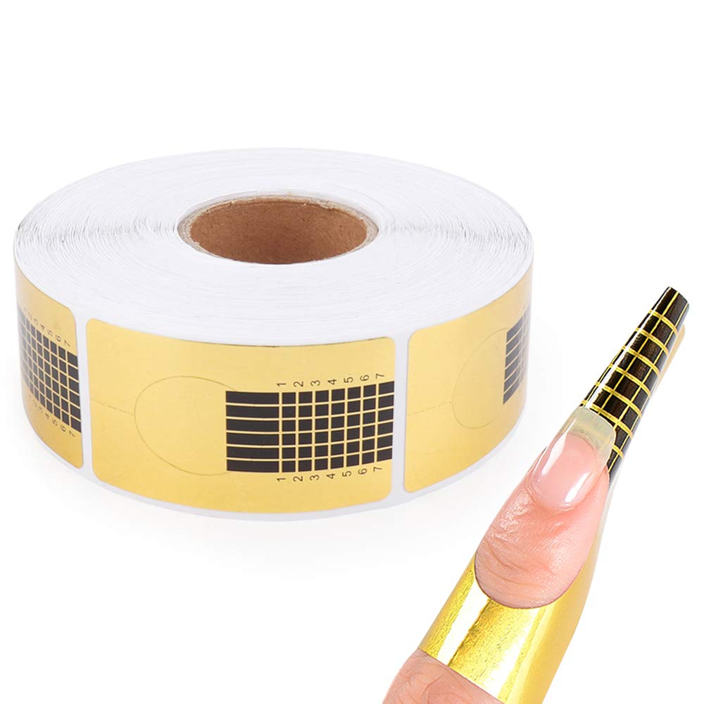 Yokilly nail forms compatible with poly gel and builder gel extensions