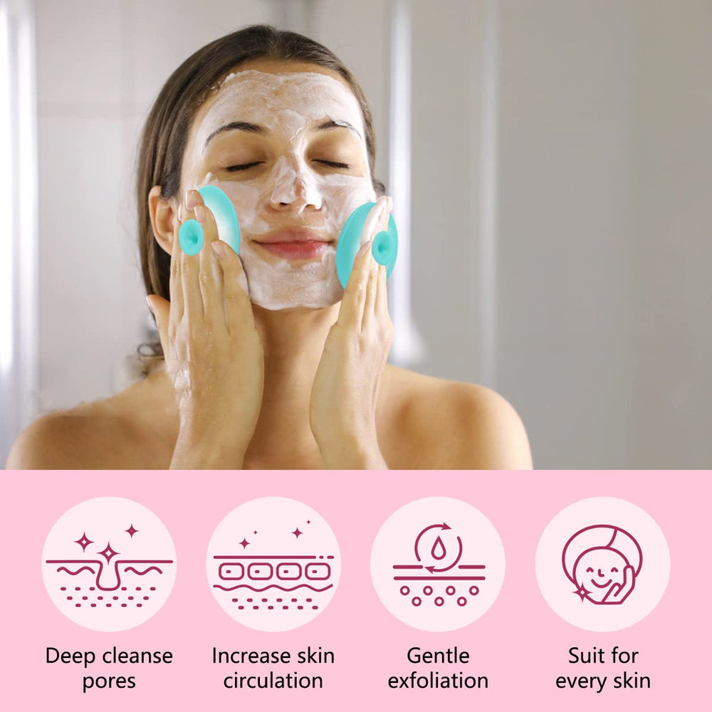 Yokilly nose and face brush for deep cleansing and pore massage.
