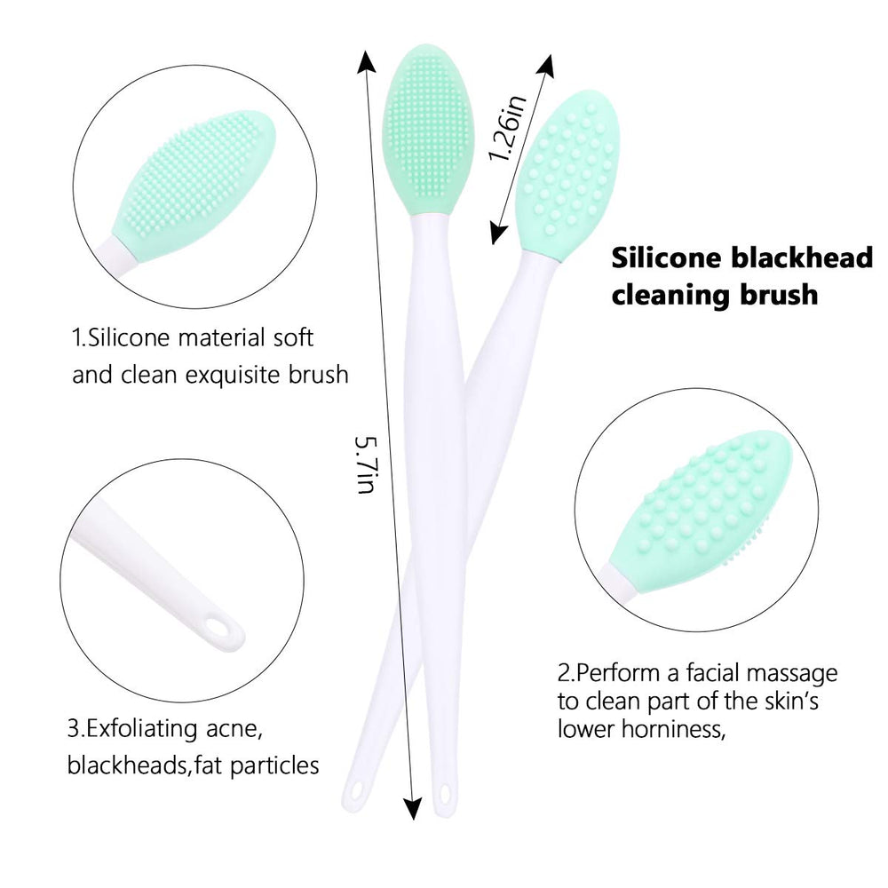 Yokilly silicone material brush set highlighting soft, quick-drying properties.