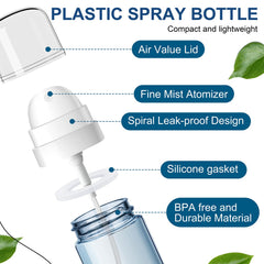 Two-pack refillable spray bottles from Yolaist for versatile use.