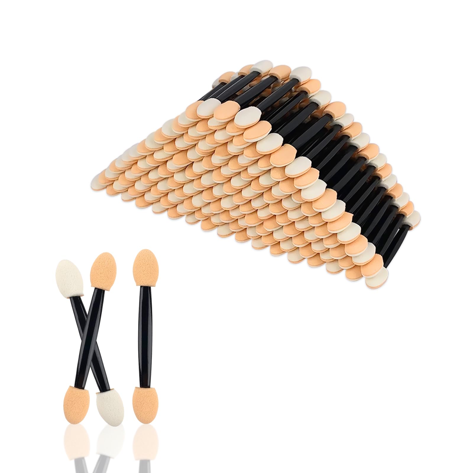 YOLCAR 300pcs eyeshadow applicator sticks for precise application and blending.