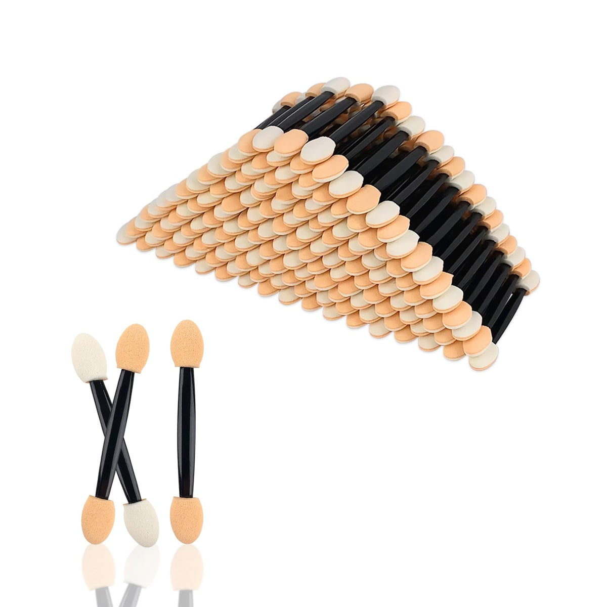 YOLCAR 300pcs eyeshadow applicator sticks for precise application and blending.