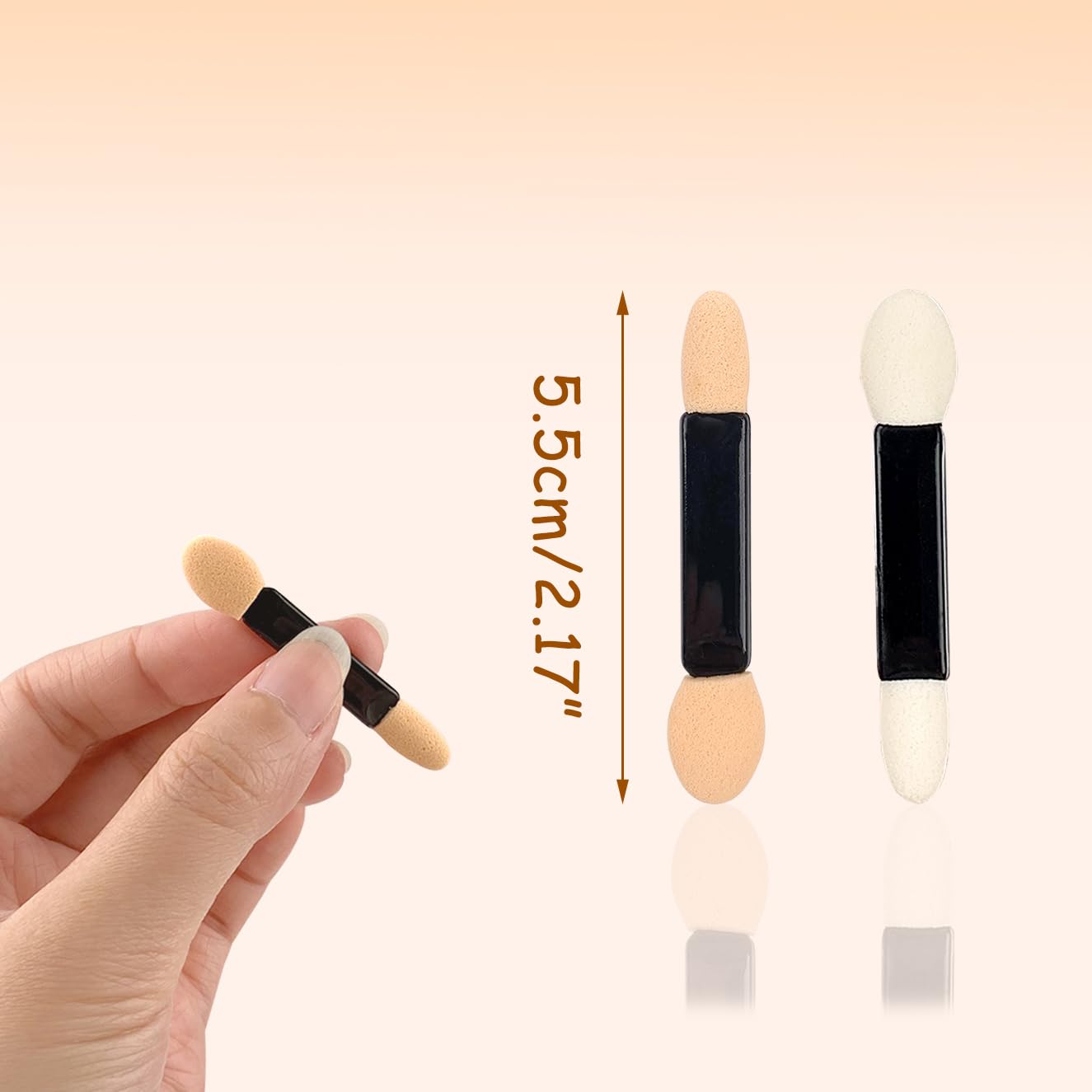 YOLCAR dual-head sponge applicators for broad application and precise detailing.