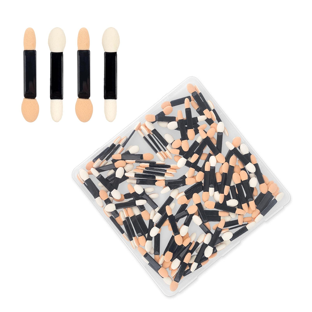YOLCAR eyeshadow applicators organized in the case for clean storage and easy access.