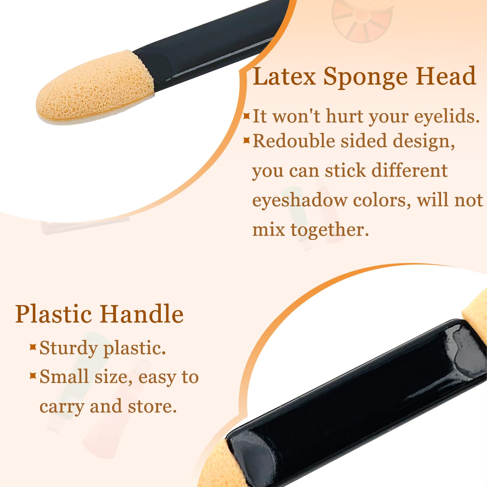 YOLCAR large and small sponges enable quick color application and fine detailing.