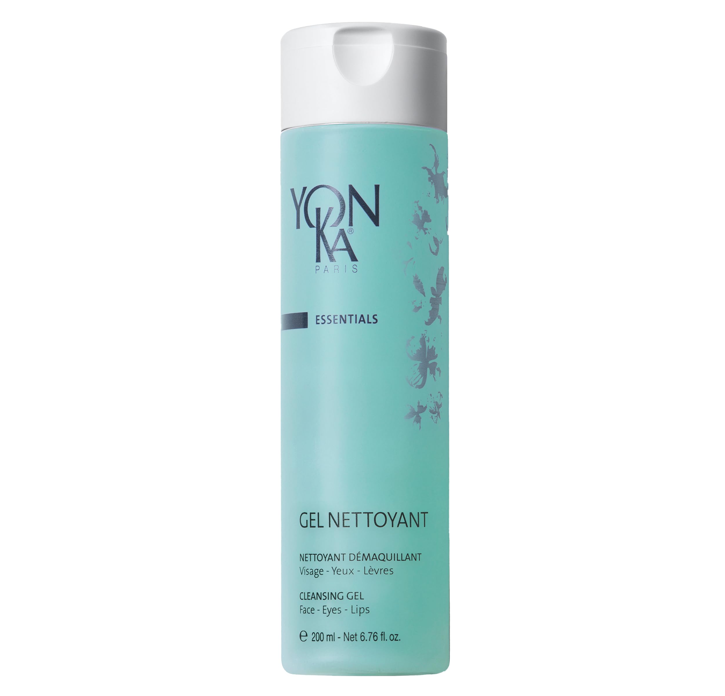 Yon-Ka Gel Cleanser bottle pour shows gentle foam for daily cleansing.