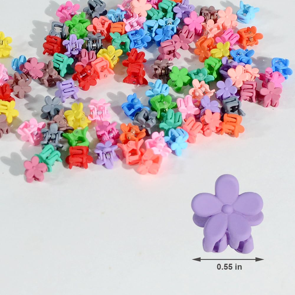 Yongdeli colorful mini hair claw bangs clip adds playful color to any look