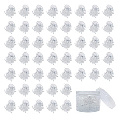 Yongdeli mini hair claw clip in transparent white securing bangs
