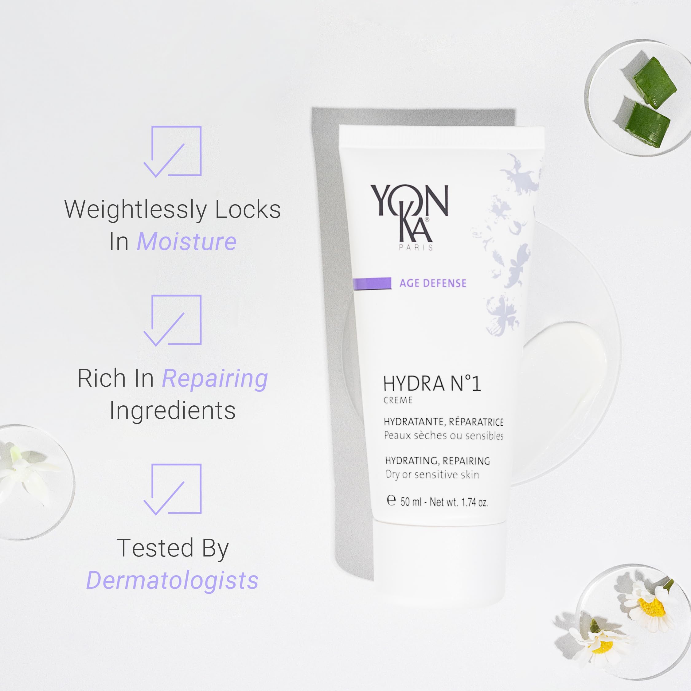Close-up of the creamy texture highlighting rich hydration.
