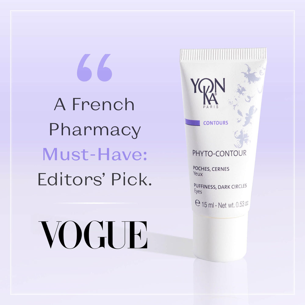 Yon-Ka Phyto-Contour cream swirl reveals rich emollients for hydrated, comfortable under-eye feel.