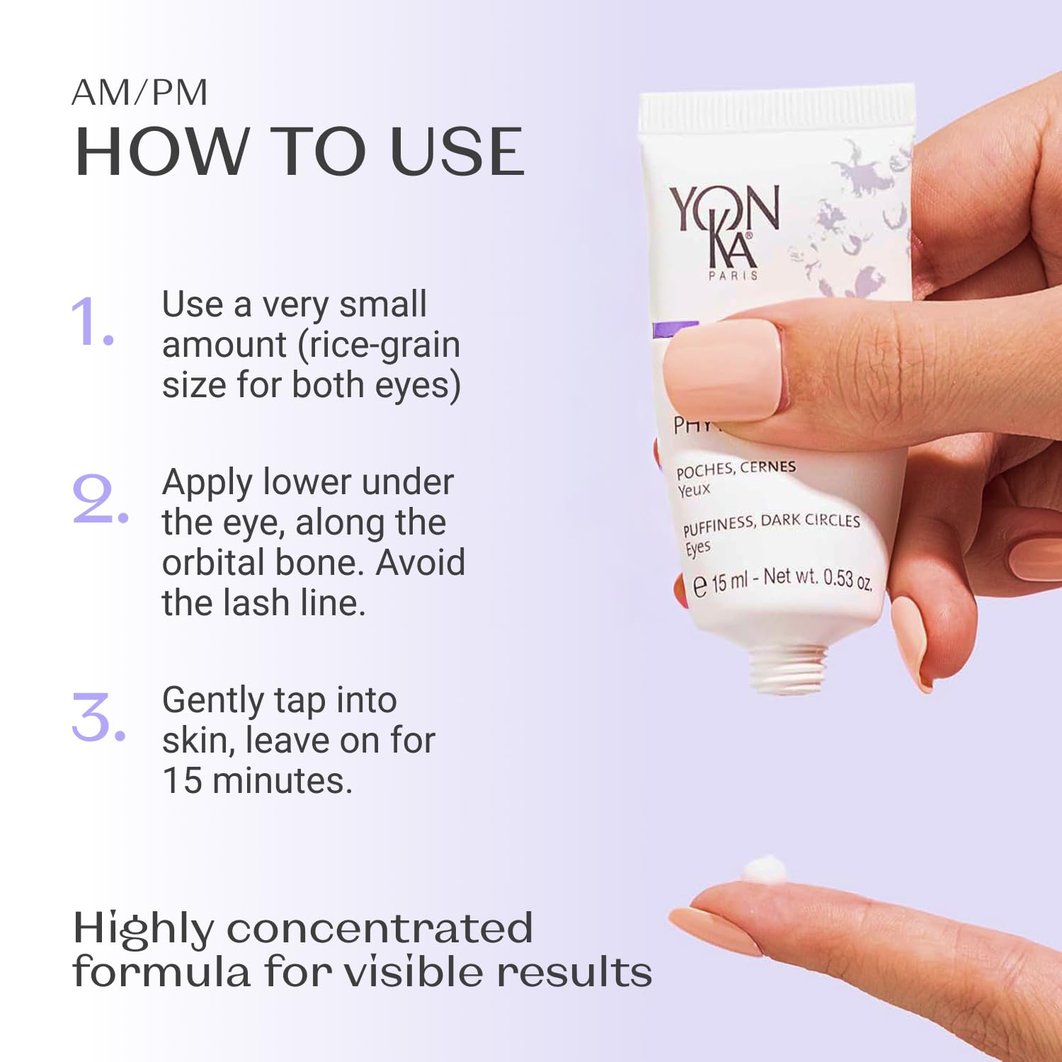 Yon-Ka Phyto-Contour rosemary extract detail emphasizes natural anti-fatigue skincare benefits.