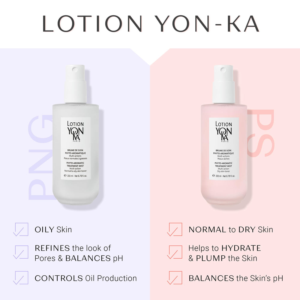 Ingredients list featuring Quintessence botanicals for sensitive skin in Yonka toner.