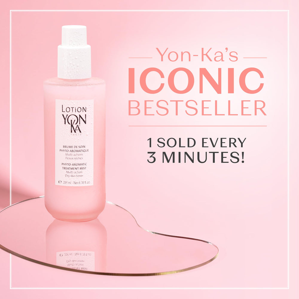 Yonka PS Hydrating Face Toner on a vanity setup ready for a refreshing ritual.